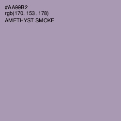 #AA99B2 - Amethyst Smoke Color Image